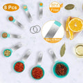 8-Piece Set: Plastic Measuring Spoon Cups by DailySale