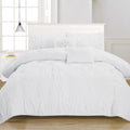 8-Piece Set: Solid Ruching Pintucked Oversized Comforter Set by DailySale