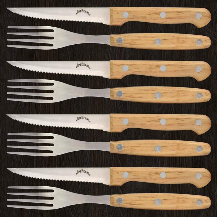 8-Piece Set: Steak Knife and Fork Set by DailySale