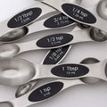 8-Piece: Stainless Steel Magnetic Measuring Spoons Set by DailySale