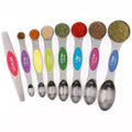 8-Piece: Stainless Steel Magnetic Measuring Spoons Set by DailySale