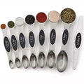 8-Piece: Stainless Steel Magnetic Measuring Spoons Set by DailySale