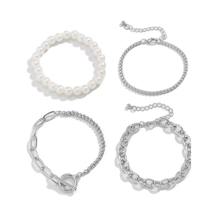 8-Piece: Women's Modern Street Geometric Bracelet by DailySale