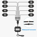 8-Pieces: Auto RGB LED Rock Light Kit by DailySale