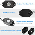8-Pieces: Auto RGB LED Rock Light Kit by DailySale