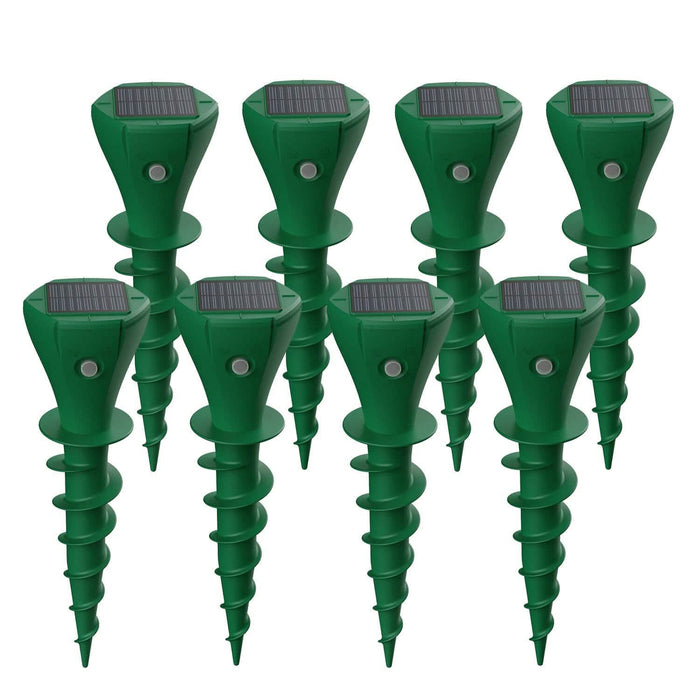 8-Pieces: Solar Powered Repellent Waterproof Solar Vibration Stake by DailySale