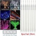 8-Pieces: Waterproof LED Meteor Shower Rain Lights by DailySale