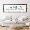 8 Powerful Words Family Sign II by Tailored Canvases