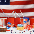 8 Strands Patriotic Star Streamers Banner Garland by DailySale