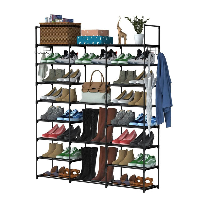 8-Tier Shoe Rack Metal Shoe Storage Shelf by DailySale