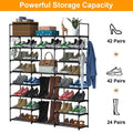 8-Tier Shoe Rack Metal Shoe Storage Shelf by DailySale
