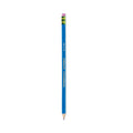 Ticonderoga Erasable Colored Pencils, 2.6 mm, 2B (#1), Blue Lead, Blue Barrel, Dozen
