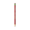 Ticonderoga Erasable Colored Pencils, 2.6 mm, 2B (#1), Carmine Red Lead, Carmine Red Barrel, Dozen