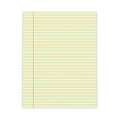 Universal Glue Top Pads, Wide/Legal Rule, 50 Canary-Yellow 8.5 x 11 Sheets, Dozen