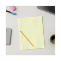 Universal Glue Top Pads, Wide/Legal Rule, 50 Canary-Yellow 8.5 x 11 Sheets, Dozen