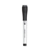 U Brands Medium Point Low-Odor Dry-Erase Markers with Erasers, Medium Bullet Tip, Black, Dozen