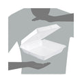 Dart Insulated Foam Hinged Lid Containers, 1-Compartment, 9.3 x 9.5 x 3, White, 200/Pack, 2 Packs/Carton