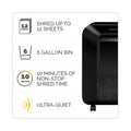 Fellowes Powershred LX200 Micro-Cut Shredder, 12 Manual Sheet Capacity, Black