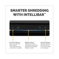 Fellowes Powershred LX200 Micro-Cut Shredder, 12 Manual Sheet Capacity, Black