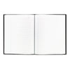 Blueline Business Notebook with Self-Adhesive Labels, 1 Subject, Medium/College Rule, Black Cover, 9.25 x 7.25, 192 Sheets