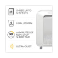 Fellowes Powershred LX200 Micro-Cut Shredder, 12 Manual Sheet Capacity, White