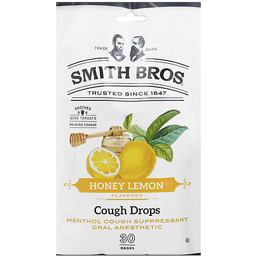 Smith Brothers Cough Drops, Honey Lemon Flavored by Pasteur Pharmacy