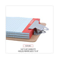 Universal Hardboard Clipboard, 0.75" Clip Capacity, Holds 5 x 8 Sheets, Brown, 3/Pack