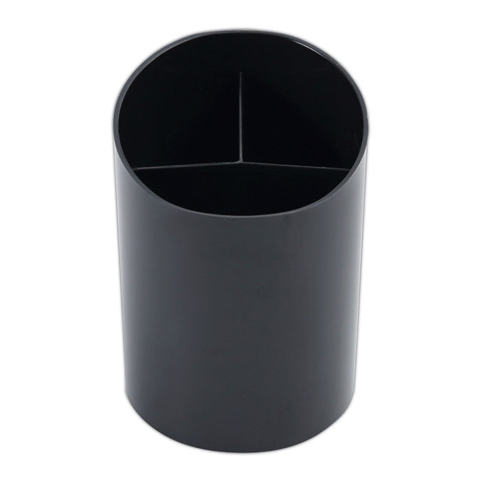 Universal Recycled Big Pencil Cup, Plastic, 4.38" Diameter x 5.63"h, Black
