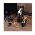 Universal Recycled Big Pencil Cup, Plastic, 4.38" Diameter x 5.63"h, Black