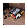 Universal Recycled Telephone Stand and Message Center, 12.25 x 10.5 x 5.25, Black