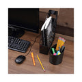 Universal Recycled Plastic Magazine File, 3 x 10 x 11.88, Black