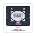 Universal Recycled Cubicle Dry Erase Board, 15.88 x 12.88, Charcoal, with Three Magnets