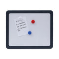 Universal Recycled Cubicle Dry Erase Board, 15.88 x 12.88, Charcoal, with Three Magnets