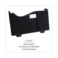 Universal Grande Central Filing System, 7 Sections, Legal/Letter Size, Wall Mount, 16" x 4.75" x 38.25", Black, 7/Pack