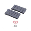 Universal Deluxe Recycled Cubicle Clips, 40 Sheet Capacity, Charcoal, 24/Pack