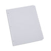 Universal Deluxe Write-On/Erasable Tab Index, 8-Tab, 11 x 8.5, White, White Tabs, 1 Set