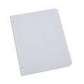 Universal Deluxe Write-On/Erasable Tab Index, 8-Tab, 11 x 8.5, White, White Tabs, 1 Set