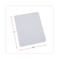 Universal Deluxe Write-On/Erasable Tab Index, 8-Tab, 11 x 8.5, White, White Tabs, 1 Set