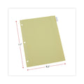 Universal Insertable Tab Index, 8-Tab, 11 x 8.5, Buff, Clear Tabs, 24 Sets