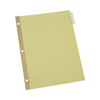 Universal Deluxe Extended Insertable Tab Indexes, 5-Tab, 11 x 8.5, Buff, Clear Tabs, 24 Sets