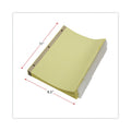 Universal Deluxe Extended Insertable Tab Indexes, 5-Tab, 11 x 8.5, Buff, Clear Tabs, 24 Sets