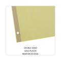 Universal Deluxe Extended Insertable Tab Indexes, 5-Tab, 11 x 8.5, Buff, Clear Tabs, 24 Sets