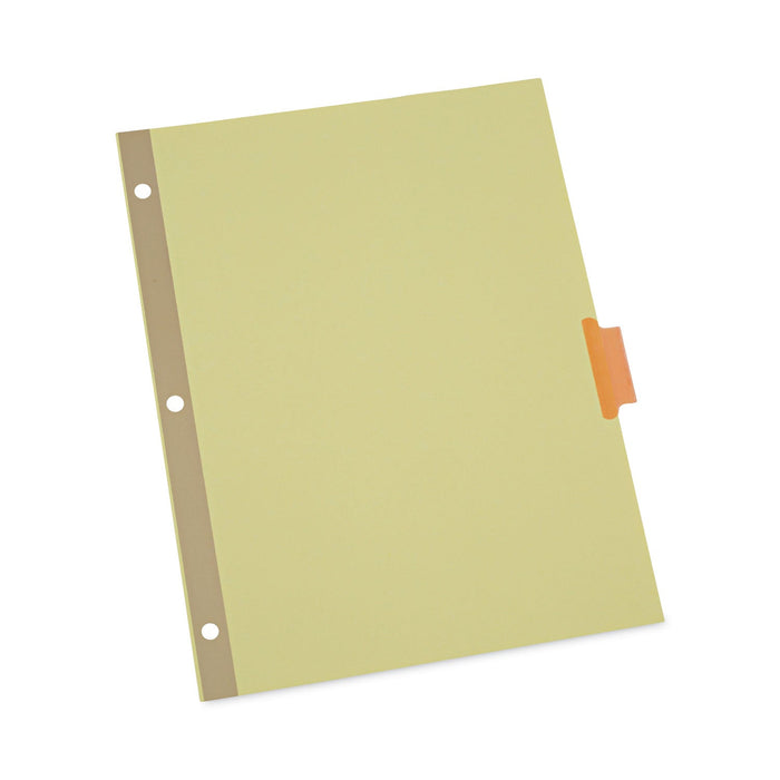 Universal Deluxe Extended Insertable Tab Indexes, 8-Tab, 11 x 8.5, Buff, Assorted Tabs, 24 Sets