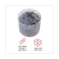 Universal Plastic-Coated Paper Clips with One-Compartment Storage Tub, (750) #1 (1.75"), (250) Jumbo (2"), Silver