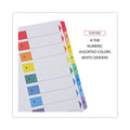 Universal Deluxe Table of Contents Dividers for Printers, 8-Tab, 1 to 8; Table Of Contents, 11 x 8.5, White, 6 Sets