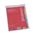 Universal Deluxe Table of Contents Dividers for Printers, 10-Tab, 1 to 10; Table Of Contents, 11 x 8.5, White, 6 Sets