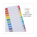 Universal Deluxe Table of Contents Dividers for Printers, 12-Tab, Jan. to Dec., 11 x 8.5, White, 1 Set
