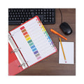 Universal Deluxe Table of Contents Dividers for Printers, 12-Tab, Jan. to Dec., 11 x 8.5, White, 1 Set