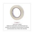 Universal 120# Utility Grade Filament Tape, 3" Core, 18 mm x 54.8 m, Clear