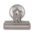 Universal Bulldog Magnetic Clips, Medium, Nickel, 12/Pack
